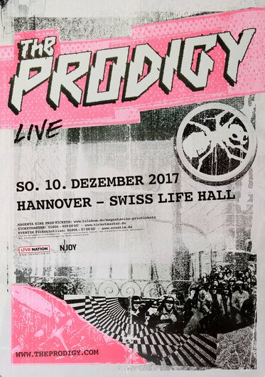 The Prodigy - Firestarter, Hannover 2017 - Konzertplakat
