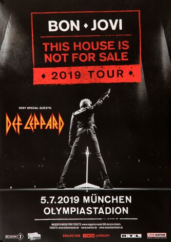 Bon Jovi - This House, München 2019 - Konzertplakat