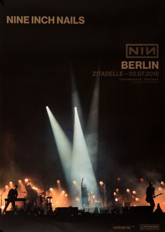 Nine Inch Nails - Bad Witch, Berlin 2018 - Konzertplakat