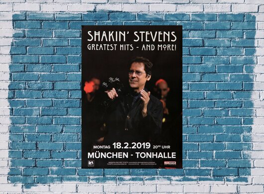 Shakin` Stevens - Greatest Hits, München 2019 - Konzertplakat