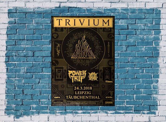 Trivium - The Sin & The Senrence, Leipzig 2018 - Konzertplakat
