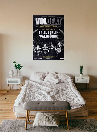 Volbeat - Seal The Deal, Berlin 2017 - Konzertplakat