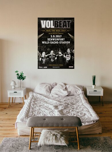 Volbeat - Seal The Deal, Schweinfurt 2017 - Konzertplakat