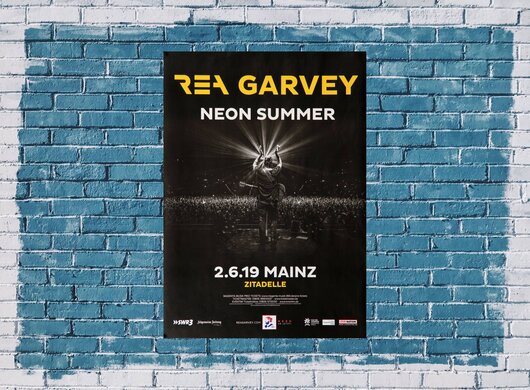 Ray Garvey - Neon Summer, Mainz 2019 - Konzertplakat