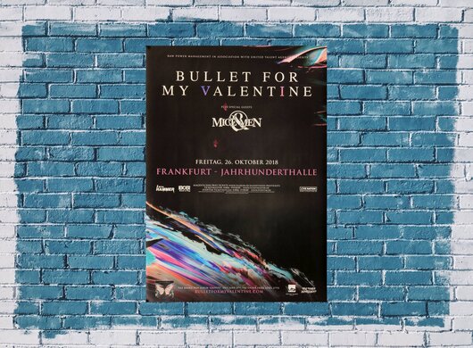 Bullet For My The Valentine - Gravity, Frankfurt 2018 - Konzertplakat