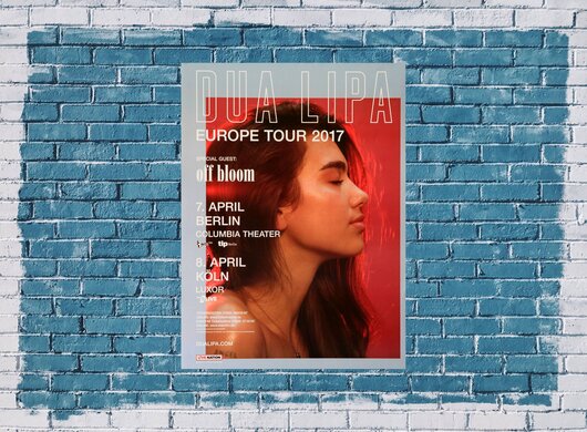 Dua Lipa - European , Tour 2017 - Konzertplakat