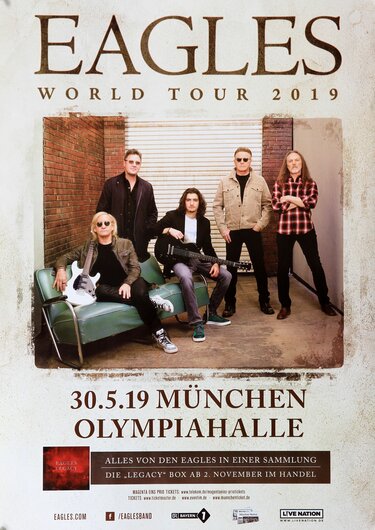 Eagles - World Tour , München 2019 - Konzertplakat