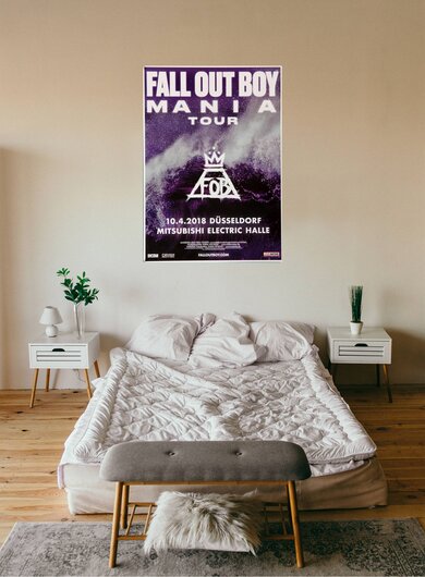 Fall Out Boy - Mania Tour, Düsseldorf 2018 - Konzertplakat