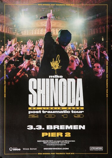 Mike Shinoda of Linkin Park - Post Traumatic , Bremen 2019 - Konzertplakat
