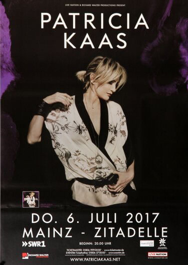 Patricia Kaas - Open Air Live, Mainz 2017 - Konzertplakat