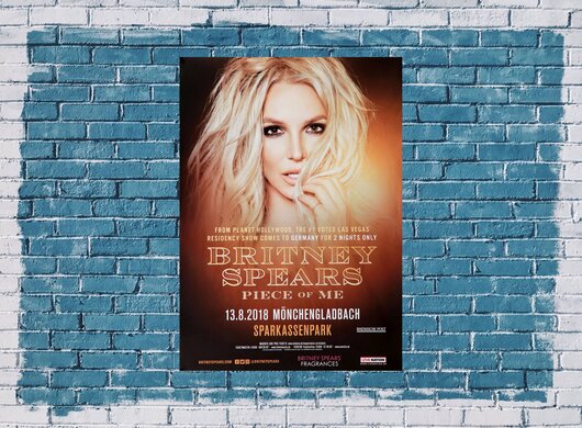 Britney Spears - Peace Of Me, Mnchengladbach 2018 - Konzertplakat