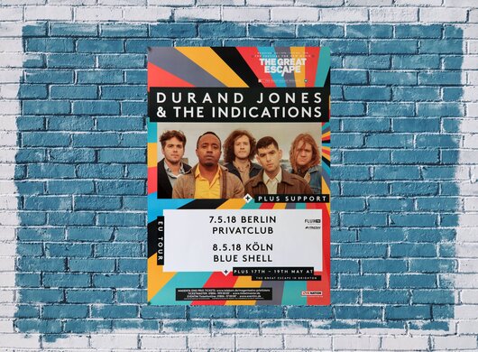 Durand Jones - & The Indications, Tour 2018 - Konzertplakat