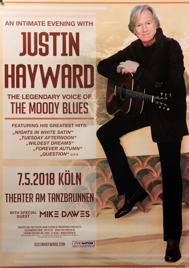 Justin Hayward - The Moody Blues, Köln 2018 - Konzertplakat