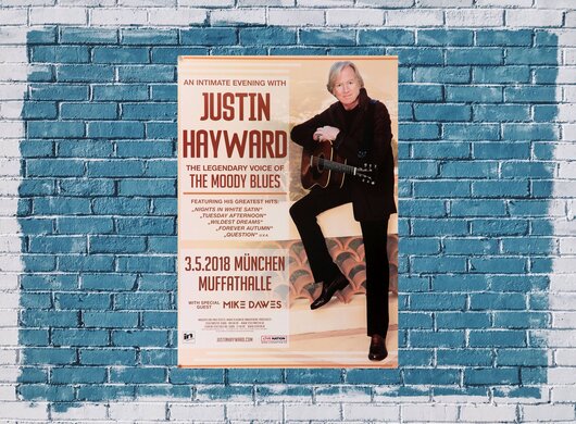 Justin Hayward - The Moody Blues, München 2018 - Konzertplakat