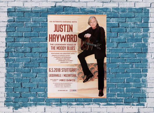 Justin Hayward - The Moody Blues, Stuttgart 2018 - Konzertplakat