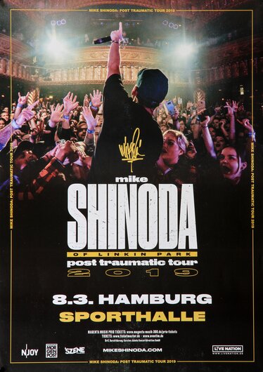 Mike Shinoda of Linkin Park - Post Traumatic , Hamburg 2019 - Konzertplakat