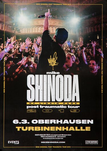 Mike Shinoda of Linkin Park - Post Traumatic , Oberhausen 2019 - Konzertplakat