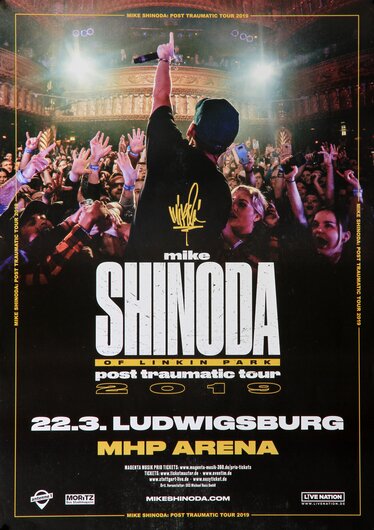 Mike Shinoda of Linkin Park - Post Traumatic , Ludwigsburg 2019 - Konzertplakat