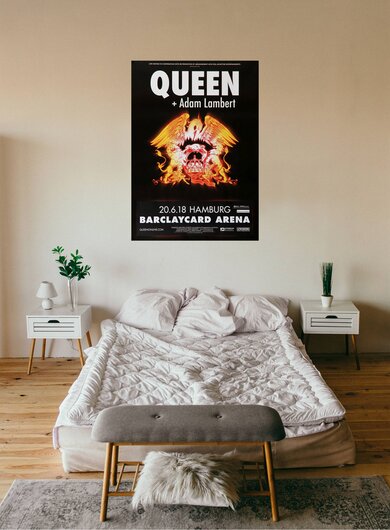 Queen - Adam Lambert, Hamburg 2018 - Konzertplakat