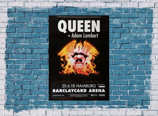 Queen - Adam Lambert, Hamburg 2018 - Konzertplakat