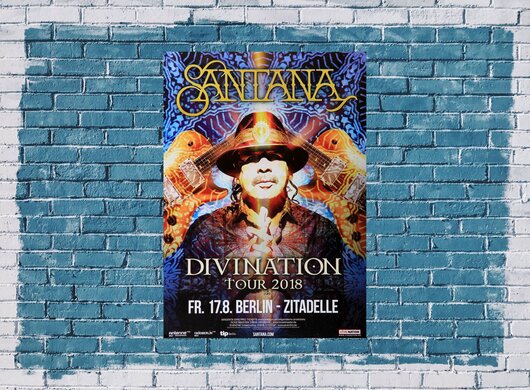 Santana - Divination, Berlin 2018 - Konzertplakat