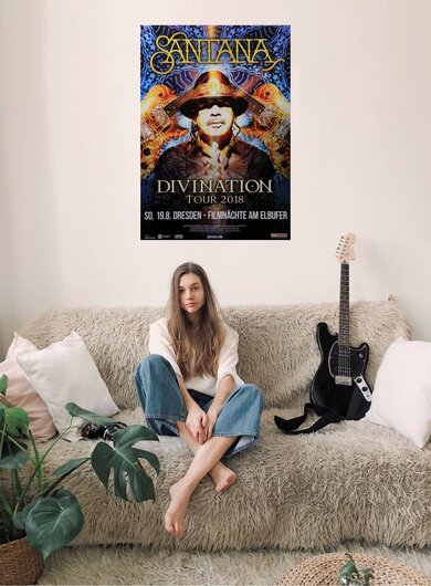 Santana - Divination, Dresden 2018 - Konzertplakat