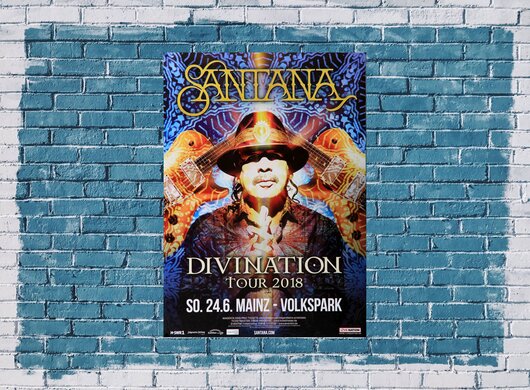 Santana - Divination, Mainz 2018 - Konzertplakat