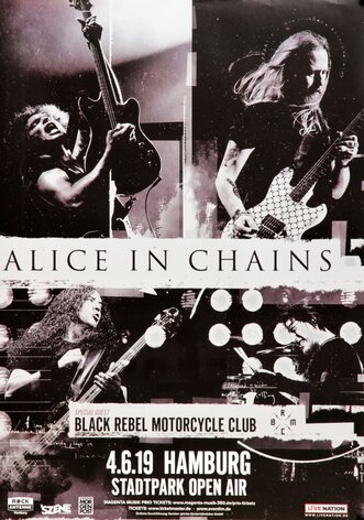 Alice In Chains - Rainier Fog, Hamburg 2019 - Konzertplakat