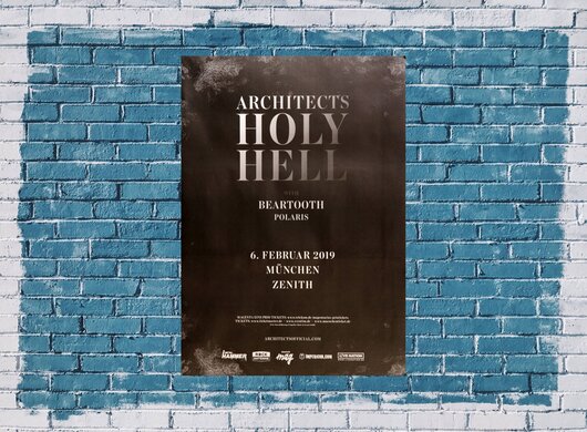 Architects - Holy Hell, München 2019 - Konzertplakat