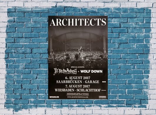 Architects - Royal Beggars, SAA & WIE 2017 - Konzertplakat