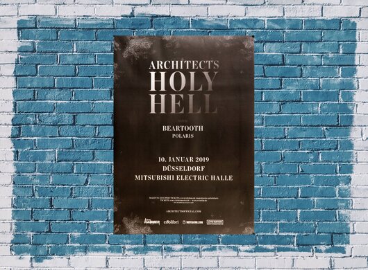 Architects - Holy Hell, Düsseldorf 2019 - Konzertplakat