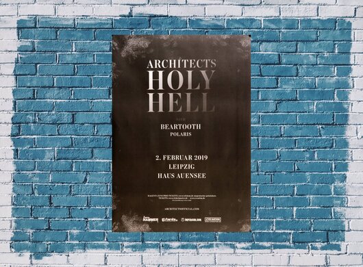 Architects - Holy Hell, Leipzig 2019 - Konzertplakat