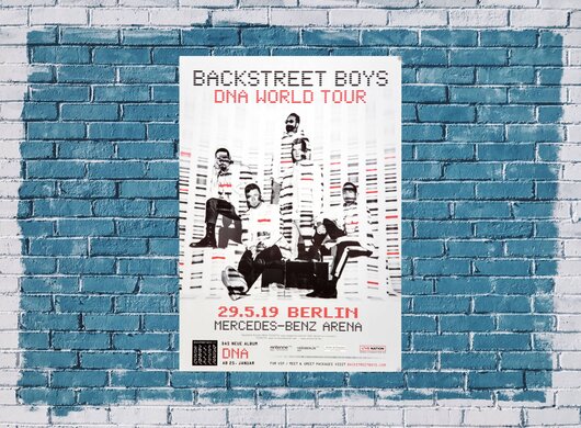 Backstreet Boys - DNA World , Berlin 2019 - Konzertplakat