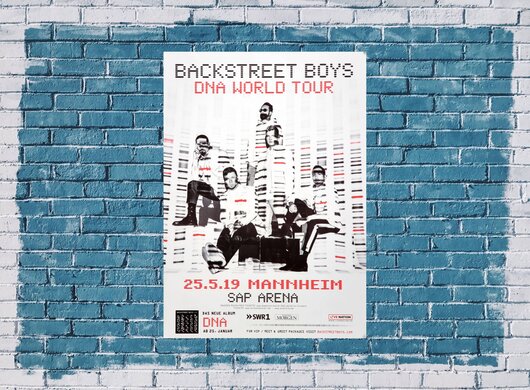 Backstreet Boys - DNA World , Mannheim 2019 - Konzertplakat
