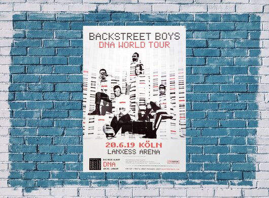 Backstreet Boys - DNA World , Köln 2019 - Konzertplakat