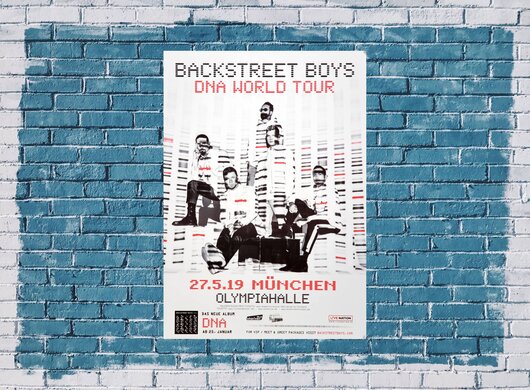 Backstreet Boys - DNA World , München 2019 - Konzertplakat
