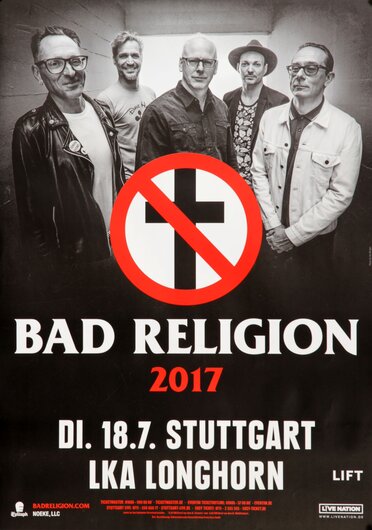 Bad Religion - True North Live, Stuttgard 2017 - Konzertplakat