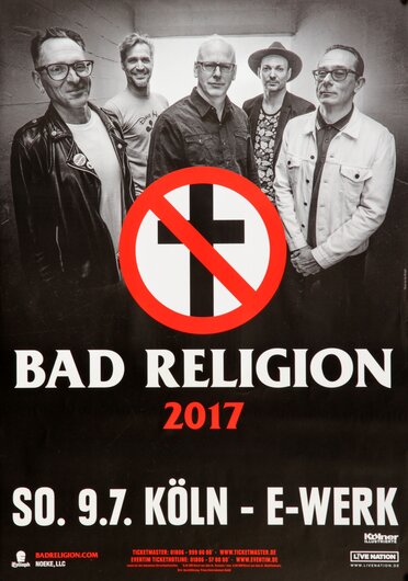 Bad Religion - True North Live, Köln 2017 - Konzertplakat