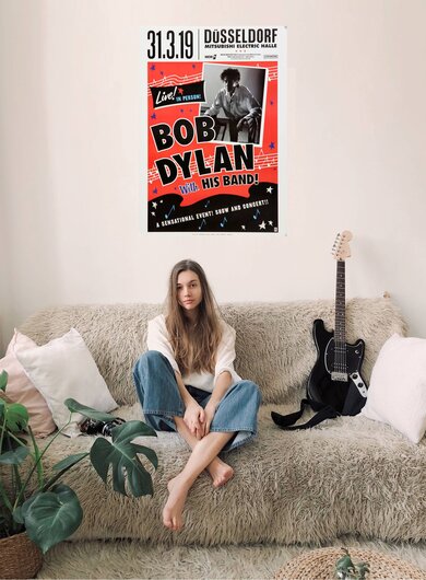 Bob Dylan - Live! In Person!, Dsseldorf 2019 - Konzertplakat