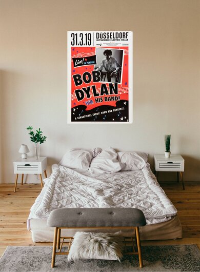 Bob Dylan - Live! In Person!, Düsseldorf 2019 - Konzertplakat