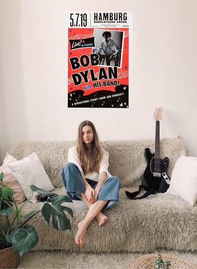 Bob Dylan - Live! In Person!, Hamburg 2019 - Konzertplakat