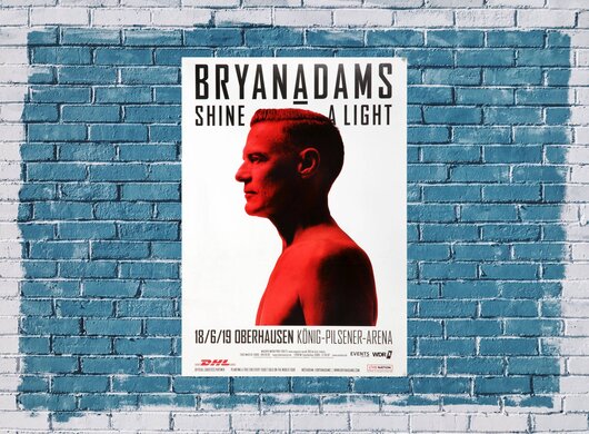 Bryan Adams - Shine A Light, Oberhausen 2019 - Konzertplakat