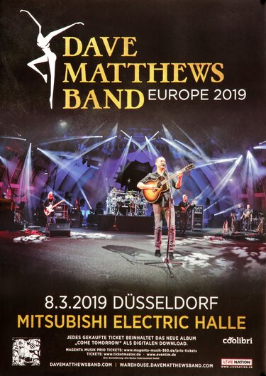 Dave Matthews Band - Live !, Düsseldorf 2019 - Konzertplakat