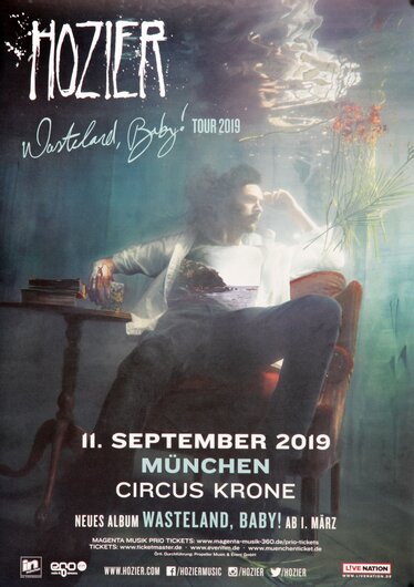 Holzier - Wasteland Baby, München 2019 - Konzertplakat