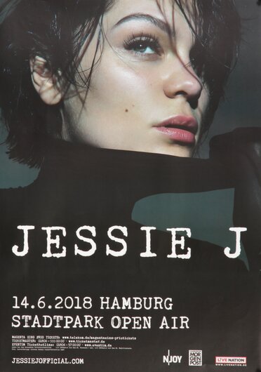 Jessie J - Bang Bang All Over You, Hamburg 2018 - Konzertplakat