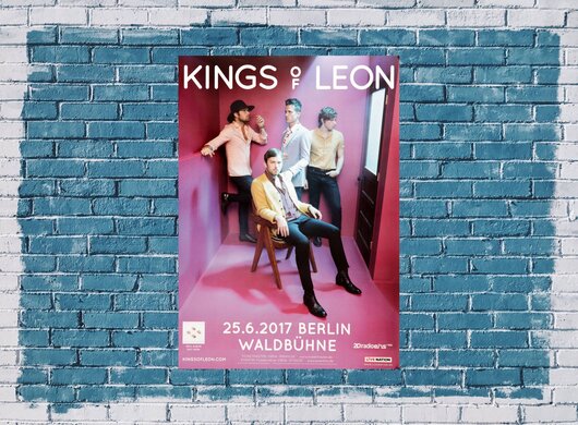 Kings Of Leon - Sex On Fire, Berlin 2017 - Konzertplakat