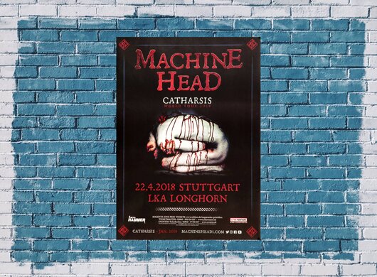 Machine Head - Catharsis World, Stuttgart 2018 - Konzertplakat