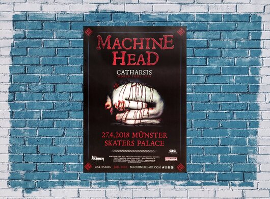Machine Head - Catharsis World, Münster 2018 - Konzertplakat