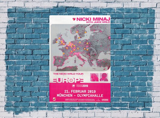 Nicki Minaj - WRLD TOUR, Mnchen 2019 - Konzertplakat