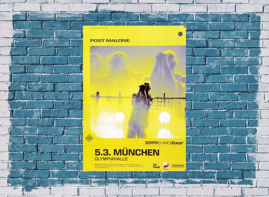 Post Malone - Euro Tour, Mnchen 2019 - Konzertplakat